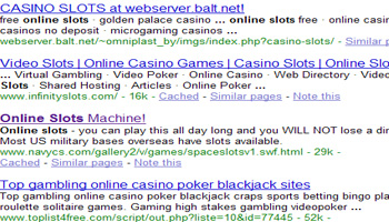 online slots seo test