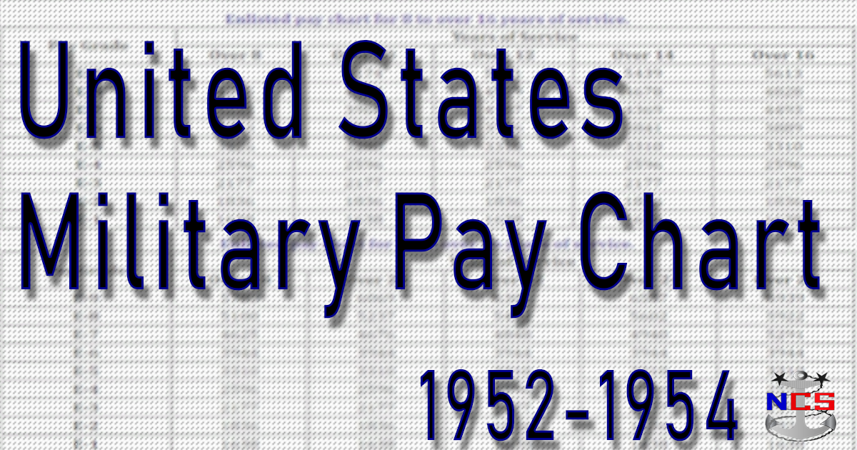 1951 Military Pay Chart
